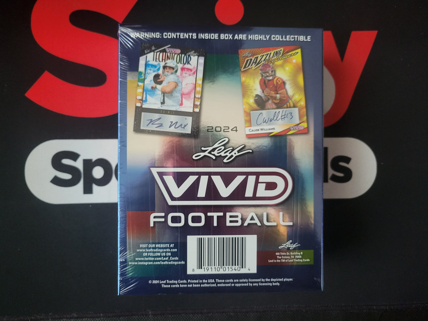 2024 Leaf Vivid Football Hobby Box