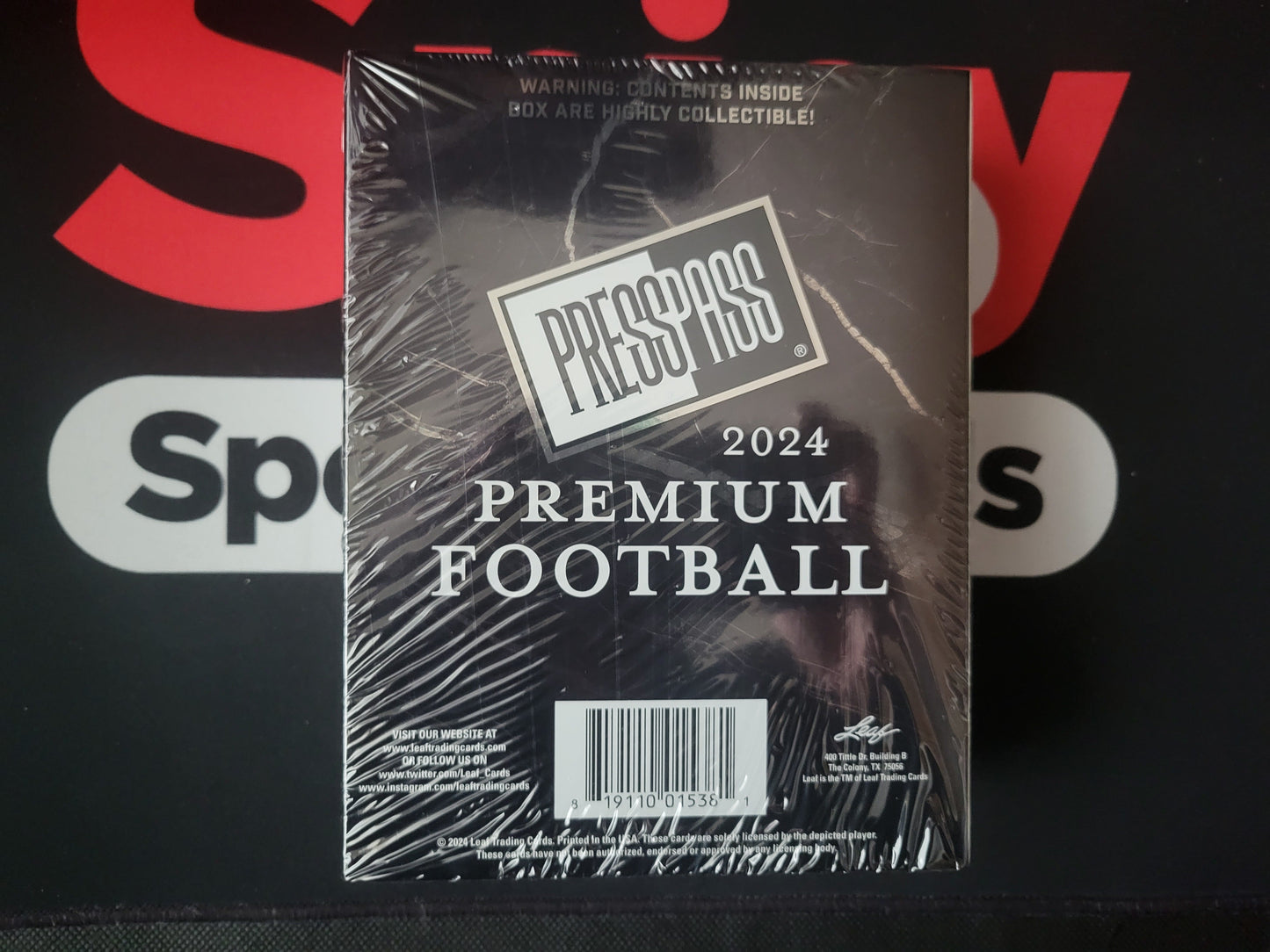 2024 Leaf Press Pass Premium Football Hobby Box