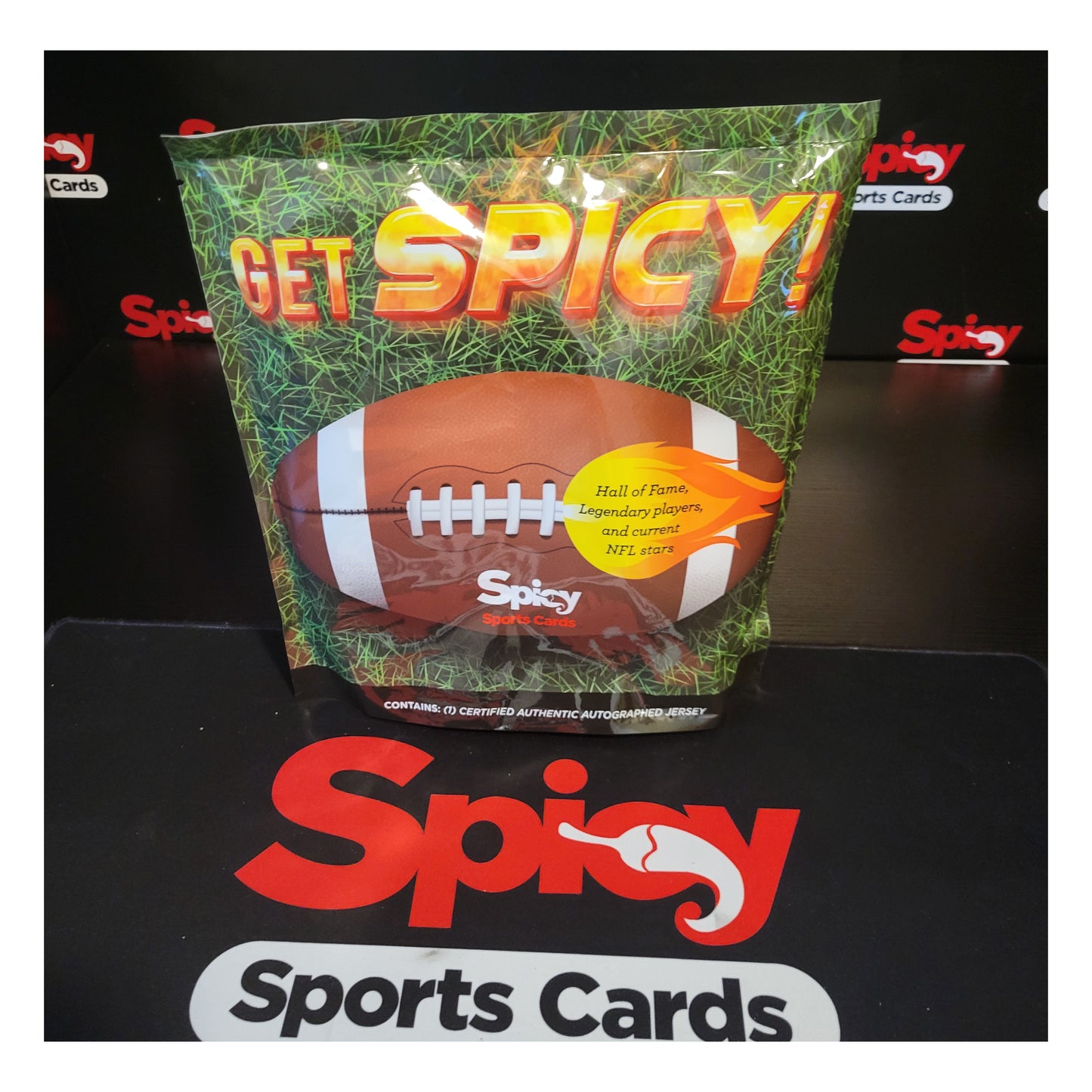 SPICY SPORTS CARDS - 1 GET SPICY! NFL Signed Jersey *Over 50 percent NIKE/Mitchell & Ness