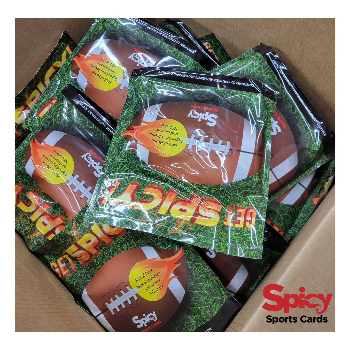 SPICY SPORTS CARDS - 1 GET SPICY! NFL Signed Jersey *Over 50 percent NIKE/Mitchell & Ness