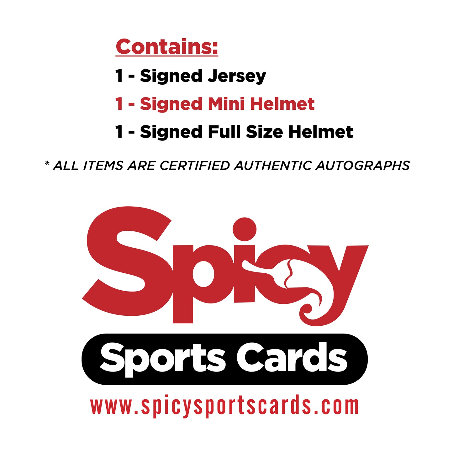 SpiceBomb - Three Part Collectible Football Memorabilia